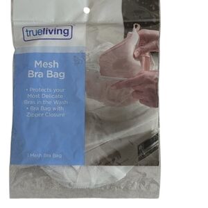 trueliving White Mesh Bra Laundry Bag - Gentle Protection